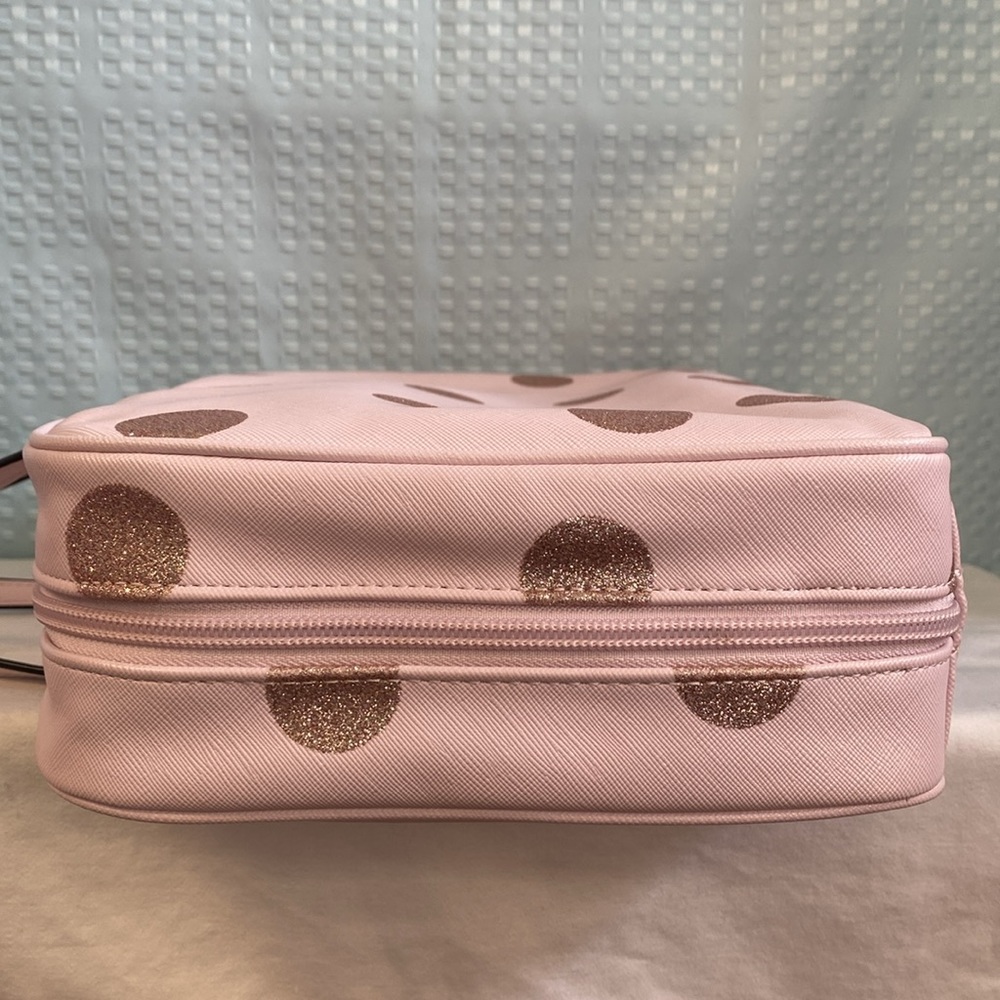 *SOLD*Kate Spade Haven Lane Glitter Polka Dot Giana Travel Cosmetic Case In - Picture 9 of 14